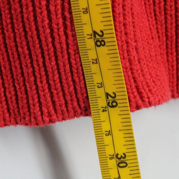 Vintage Pringle Sweater Mens Red Pullover Knit Crewneck Cotton Size XL 90s - Picture 9 of 9